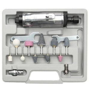 Kit Mini Retífica Pneumática Politriz Esmerilhadeira Lixadeira Ferramentas Com