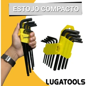 Kit Jogo Chave Torx L Longa E Allen Torque Bola 18