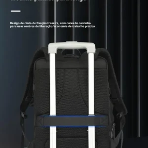 Mochila Unisex Grande Capacidade Bloqueio De - Imagem 3