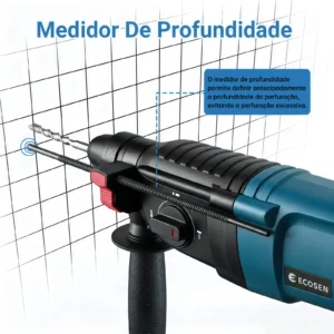 Martelo Pneumatico 26Mm Leve 3 Funcoes 110V 220V - Imagem 3