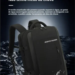 Mochila Unisex Grande Capacidade Bloqueio De - Imagem 13
