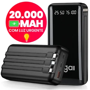 Power Bank 20000Mah Carregador Portatil Rapido