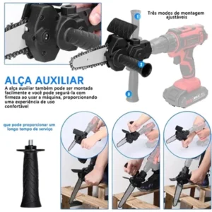 Adaptador De Motoserra Para Furadeira E - Imagem 5