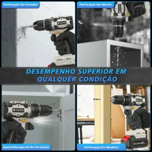 Furadeira Parafusadeira Sem Fio Brushless 2 - Imagem 6