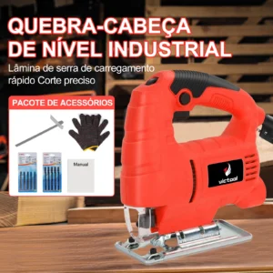 Serra Tico-Tico Elétrica Multifuncional 800W com 6 Velocidades - Imagem 7