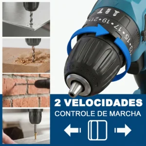 Furadeira Parafusadeira Impacto 3 Em 1 21V 6500Mah - Imagem 11