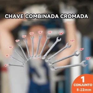 Conjunto De Chaves Combinadas Em Aco Carbono - Imagem 4