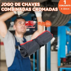 Conjunto De Chaves Combinadas Em Aco Carbono - Imagem 6