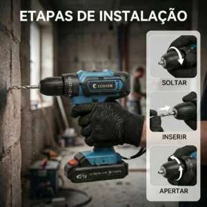 Furadeira Parafusadeira Impacto 3 Em 1 21V 6500Mah - Imagem 5