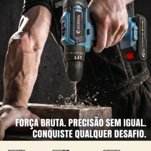 Furadeira Parafusadeira Impacto 3 Em 1 21V 6500Mah - Imagem 9