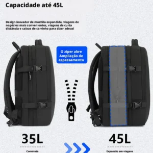 Mochila Unisex Grande Capacidade Bloqueio De - Imagem 5