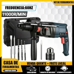 Martelo Pneumatico 26Mm Leve 3 Funcoes 110V 220V