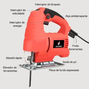Serra Tico-Tico Elétrica Multifuncional 800W com 6 Velocidades - Imagem 6