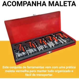 Kit Jogo Chave Helicoil Reparo Rosca Postica M5 - Imagem 3
