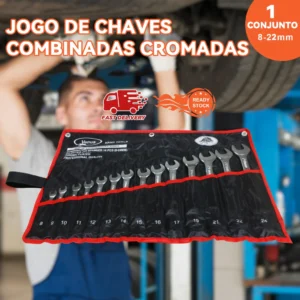 Conjunto De Chaves Combinadas Em Aco Carbono - Imagem 3