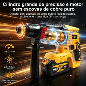 Martelo Perfurador Sem Fio 20V - Imagem 5