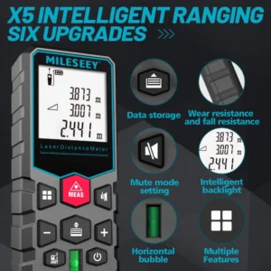 Mileseey X5 Laser Fita Metrica 40M 50M 60M 80M - Imagem 4