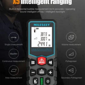 Mileseey X5 Laser Fita Metrica 40M 50M 60M 80M - Imagem 6