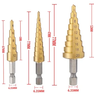 4 32Mm 4 20Mm Hss Titanio Revestido Passo Broca De - Imagem 14