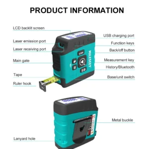 Mileseey Dt20 Bluetooth Fita Metrica A Laser - Imagem 14
