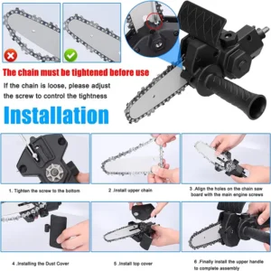 Adaptador De Motoserra Para Furadeira E - Imagem 14
