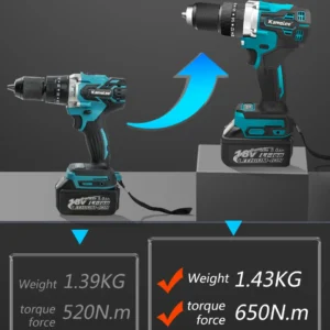 Kamolee Brushless Broca Eletrica Impacto Ice - Imagem 9