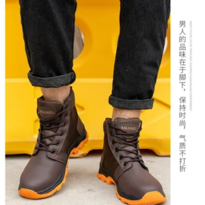 Anti Puncao Soft Sole Steel Baotou Safety - Imagem 10