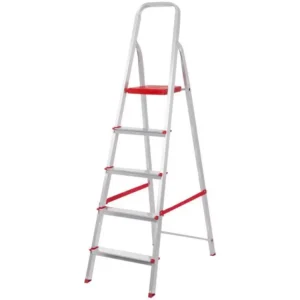 Escada Aluminio Dobravel 5 Degraus Botafogo