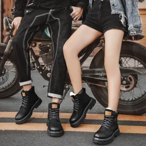 Botas Masculinas De Cano Alto De Alta Qualidade - Imagem 6
