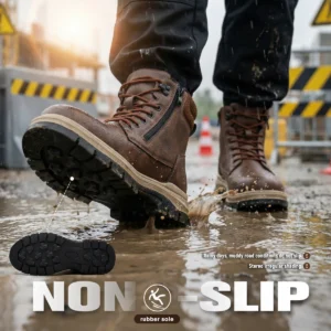 Botas De Trabalho Masculinas A Prova De Punctura - Imagem 5