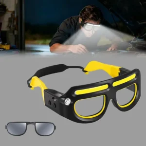Oculos De Seguranca Led Recarregaveis Com Farois - Imagem 15