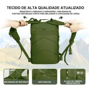 Mochila Tatica Ao Ar Livre A Prova Dagua Grande - Imagem 3