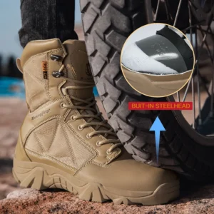 Botas De Trabalho Anti Esmagamento De Cano Alto Ao - Imagem 16
