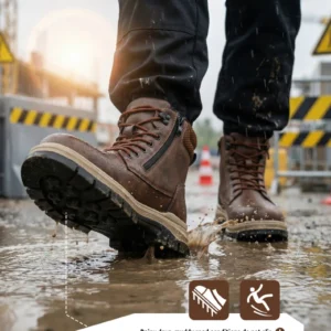 Botas De Trabalho Masculinas A Prova De Punctura - Imagem 17
