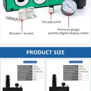 Gerador De Vacuo Pneumatico Multiestagio Jxd - Imagem 14
