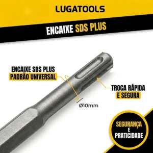Kit Brocas Sds Plus Para Martelete 4 Pecas - Imagem 4