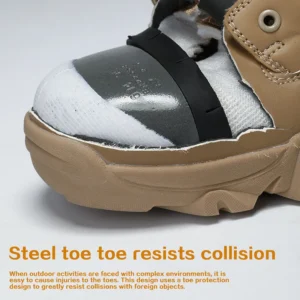 Botas De Trabalho Anti Esmagamento De Cano Alto Ao - Imagem 14