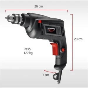 Furadeira De Impacto Mondial 550W 2 Pecas - Imagem 6