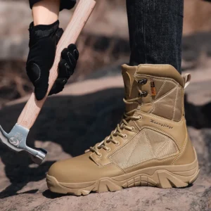 Botas De Trabalho Anti Esmagamento De Cano Alto Ao - Imagem 5