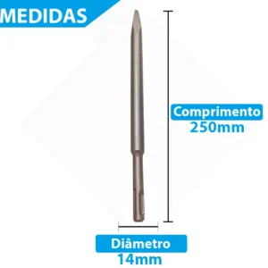Kit Ponteira E Talhadeiras Sds Plus Para Martelete - Imagem 6