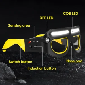 Oculos De Seguranca Led Recarregaveis Com Farois - Imagem 19
