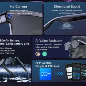 Oculos Inteligentes Ai 2026 Com Camera De Gravacao - Imagem 8