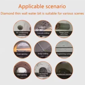 Broca De Diamante Laanci Com Comprimento Total De - Imagem 13