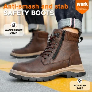 Botas De Trabalho Masculinas A Prova De Punctura - Imagem 6