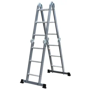 Escada De Aco E Aluminio Multiuso 4X3 Com - Imagem 3