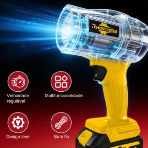 Soprador Turbo Sem Fio 20V 4Ah 84Db - Imagem 7