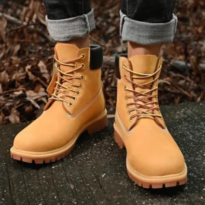 Botas Masculinas De Cano Alto De Alta Qualidade - Imagem 3