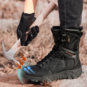 Botas De Trabalho Anti Esmagamento De Cano Alto Ao - Imagem 10