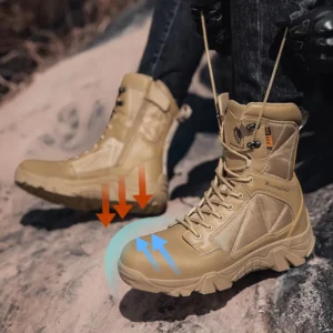 Botas De Trabalho Anti Esmagamento De Cano Alto Ao - Imagem 15
