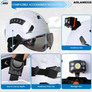 Capacete De Seguranca De Construcao Ce Com Oculos - Imagem 5